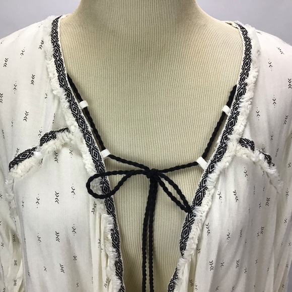 Japna Womens Small open Front Top Tie‎ Front Cover - Picture 2 of 8